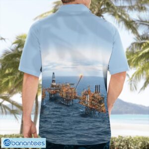 Scotland Buzzard Offshore Drilling Rig Aloha Hawaiian Shirt Product Photo 2