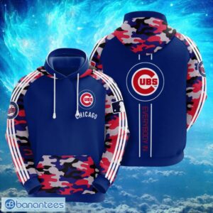 MLB Chicago Cubs Logo Design Every Body In Blue Hoodie Full Print Hoodie Product Photo 1