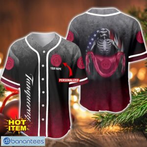 Tanqueray Skull USA Flag Baseball Jersey Shirt Personalized Name For Men And Women Product Photo 1
