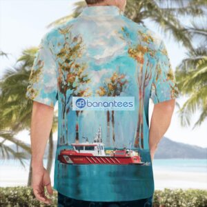 Savannah Fire Department Fireboat Hawaiian Shirt Beach Summer Shirt Product Photo 2