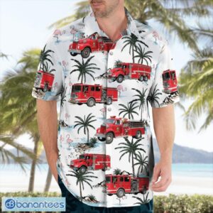 Worcester County, Massachusetts, Harvard Fire Department Aloha Hawaiian Shirt Product Photo 4