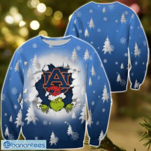 Auburn Tigers Grinch 3D T-Shirt Hoodie Sweatshirt Gift For Christmas Product Photo 1