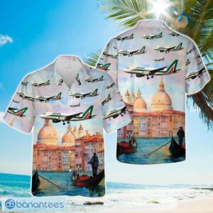 Alitalia Airbus A319-100 Hawaiian Shirt Beach Summer Gift Product Photo 1