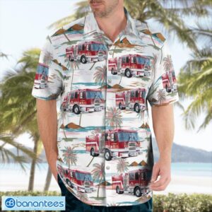 City of Alhambra, California, Alhambra Fire Department Hawaiian Shirt Button Summer Shirt Product Photo 4