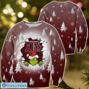 Texas A&M Aggies Grinch 3D T-Shirt Hoodie Sweatshirt Gift For Christmas Product Photo 1