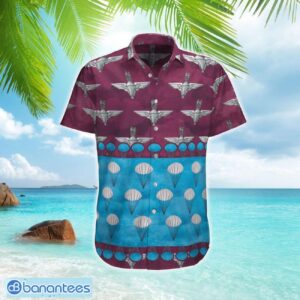 UK Parachute Regiment Badge Maroon Hawaiian Shirt Gift For Summer Vacation Product Photo 1