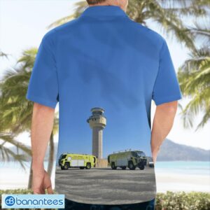 California, Palm Springs International Airport ARFF Hawaiian Shirt Button Summer Shirt Product Photo 2