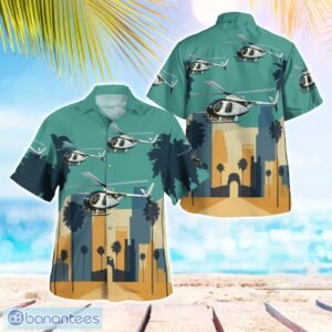 Los Angeles County Sheriff Hughes 500C (369HS) 3D Hawaiian Shirt Product Photo 1
