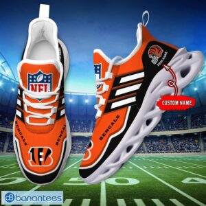 Custom Name NFL Cincinnati Bengals Sneakers Sport Team Max Soul Shoes For Men Women Product Photo 6
