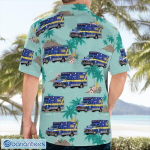 San Jose, California, Santa Clara County EMS Hawaiian Shirt Button Summer Shirt Product Photo 2