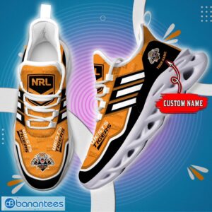 Custom Name For Fans NRL Wests Tigers Personalized Max Soul Shoes Running Sneakers Product Photo 1