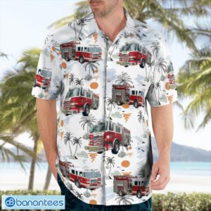 Cambria Fire Department, California Hawaiian Shirt Button Summer Shirt Product Photo 4