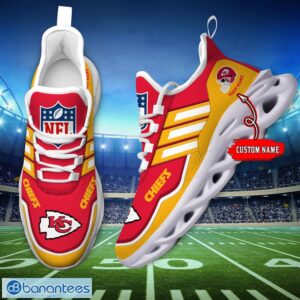 Custom Name NFL Kansas City Chiefs Sneakers Sport Team Max Soul Shoes For Men Women Product Photo 6