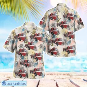 Burbank, California, Warner Brothers Studios Fire Department Hawaiian Shirt Button Summer Shirt Product Photo 1