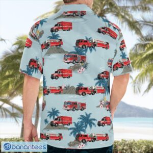 California, Long Beach Fire Department Hawaiian Shirt Button Summer Shirt Product Photo 4