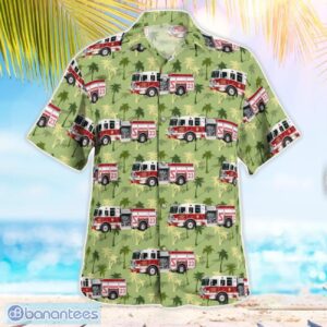 Raleigh Fire Department (RFD), North Carolina Fire Engine Hawaiian Shirt Beach Summer Shirt Product Photo 2