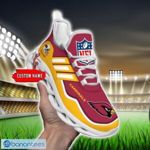 Custom Name NFL Arizona Cardinals Sneakers Sport Team Max Soul Shoes For Men Women Product Photo 1