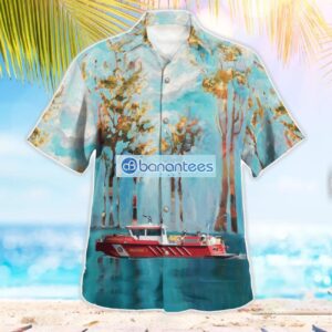 Savannah Fire Department Fireboat Hawaiian Shirt Beach Summer Shirt Product Photo 3