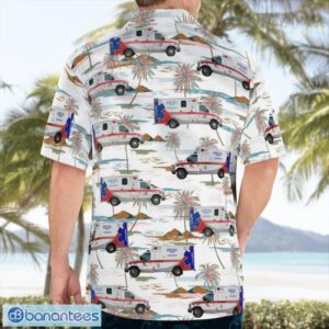 California AMR San Mateo County EMS Hawaiian Shirt Button Summer Shirt Product Photo 4