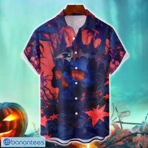 New England Patriots NFL Skull Halloween Hawaiian Shirt Special Gift For Fans Product Photo 1