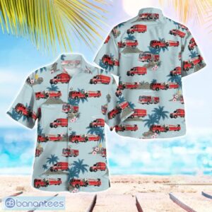 California, Long Beach Fire Department Hawaiian Shirt Button Summer Shirt Product Photo 1