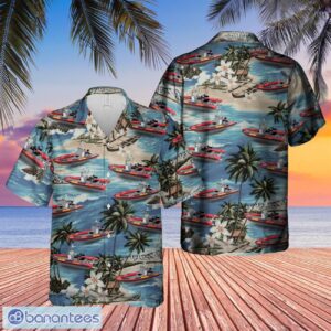 German Rescue Boat DLRG Hawaiian Shirt Gift For Summer Vacation Product Photo 1