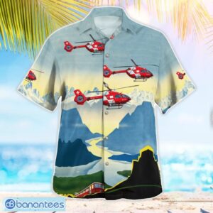 Swiss Air Ambulance Airbus Helicopters H145 Beach Hawaiian Shirt Gift For Summer Holiday Product Photo 2
