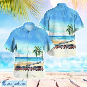 New York, Bay Shore Fire Department Summer Hawaiian Shirt For Men Women Product Photo 1