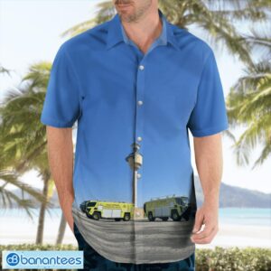 California, Palm Springs International Airport ARFF Hawaiian Shirt Button Summer Shirt Product Photo 4