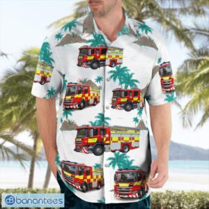 Wiltshire Fire and Rescue Service 3D Summer Aloha Hawaiian Shirt Product Photo 3