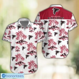 Atlanta Falcons NFL Tropical White Hawaiian Shirt Product Photo 1
