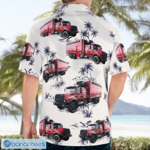 North Bellmore Volunteer Fire Department, New York 3D Hawaiian Shirt Product Photo 2