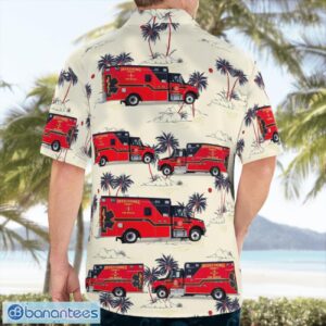 Okeechobee County Fire Rescue 3D Summer Aloha Hawaiian Shirt Product Photo 4