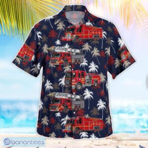 Seattle, Washington, Seattle Fire Department Aloha Hawaiian Shirt Product Photo 3