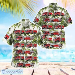 Oxnard, Ventura County, California, Oxnard Fire Department Hawaiian Shirt Button Summer Shirt Product Photo 1
