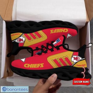 Custom Name NFL Kansas City Chiefs Max Soul Shoes Personalized Running Sneakers Product Photo 7