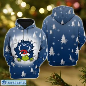 Penn State Nittany Lions Grinch 3D T-Shirt Hoodie Sweatshirt Gift For Christmas Product Photo 4