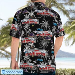 Red, White & Blue Fire Protection District 3D Summer Aloha Hawaiian Shirt Product Photo 2
