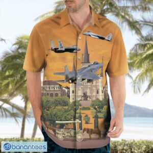 US Air Force Louisiana Air National Guard F-15 Eagle Hawaiian Shirt Summer Beach Shirt Product Photo 4