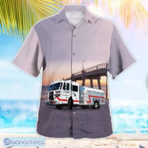 Florida, Ocean City-Wright Fire Control District Aloha Hawaiian Shirt Product Photo 3