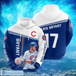 MLB Chicago Cubs Logo Design 17 Bryant Full Print Hoodie Product Photo 1
