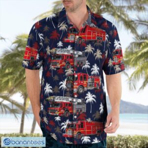 Seattle, Washington, Seattle Fire Department Aloha Hawaiian Shirt Product Photo 4