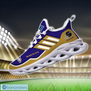 Custom Name NFL Baltimore Ravens Sneakers Sport Team Max Soul Shoes For Men Women Product Photo 3