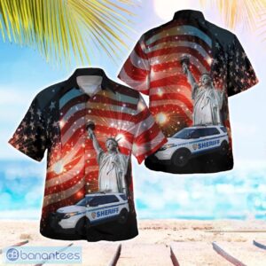 New York City Sheriff Vehicle Beach Hawaiian Shirt Summer Gift Product Photo 1