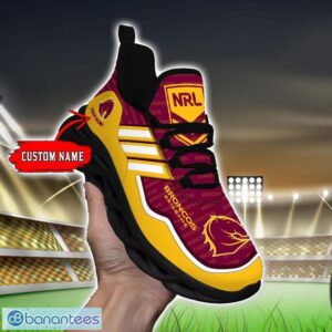 Custom Name For Fans NRL Brisbane Broncos Personalized Max Soul Shoes Running Sneakers Product Photo 6