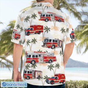 Orange County Fire Rescue Department, Florida 3D Summer Aloha Hawaiian Shirt Product Photo 2