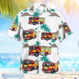 Wiltshire Fire and Rescue Service 3D Summer Aloha Hawaiian Shirt Product Photo 2