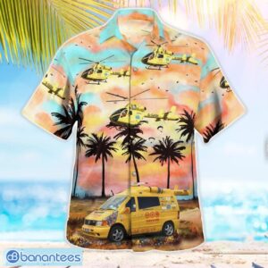 Yorkshire Air Ambulance McDonnell Douglas MD-900 Explorer 3D Hawaiian Shirt Product Photo 2