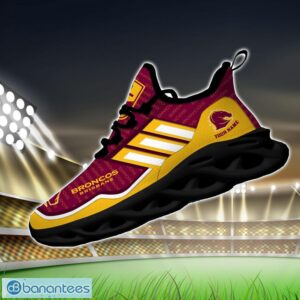 Custom Name For Fans NRL Brisbane Broncos Personalized Max Soul Shoes Running Sneakers Product Photo 3