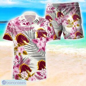 Brisbane Broncos NRL Combo Hawaiian Shirt And Shorts Personalized Gift Tropical Flower For Fans Product Photo 1